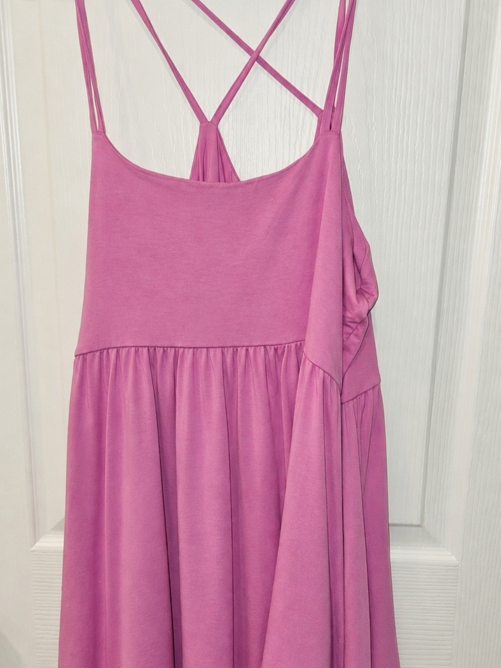 Old Navy Rose Pink Strappy Babydoll Mini Dress